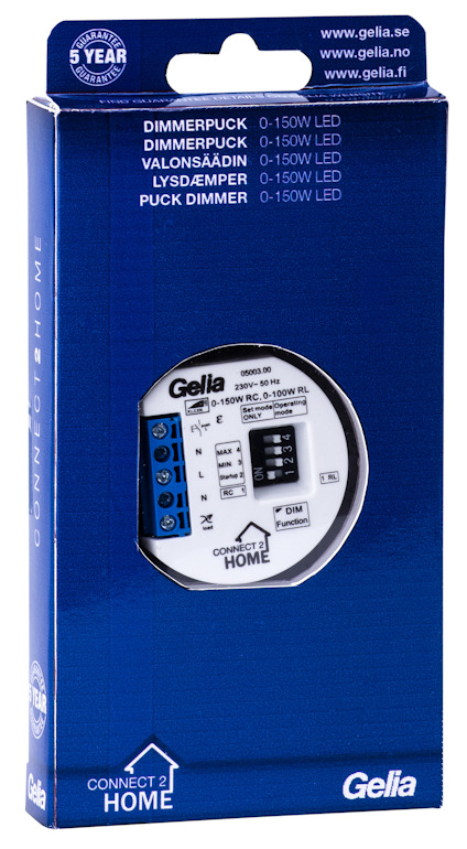 DIMMERPUCK 3-TRÅD LED 0-150W CONNECT 2 HOME