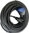 SKARVSLADD GUMMI IP44 20M SVART 3G1.5 H05RR-F