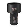 Svart metallbit med text "21" på den övre delen och "Milwaukee 49-28-9861" på den nedre.