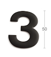 Siffran "3" i svart med en höjdangivelse på 50.