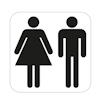 SYMBOL WC HERR/DAM 80X80 MM SB