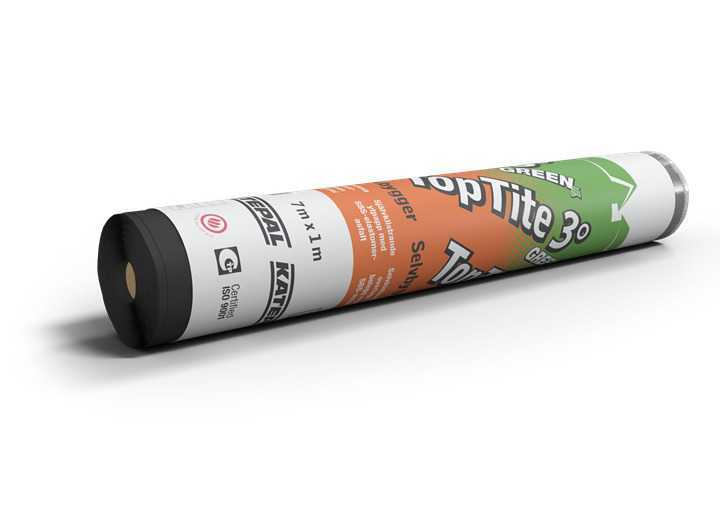 YTPAPP TOPTITE 3 GREEN, GRÅ 1 X 7 M - T-emballage