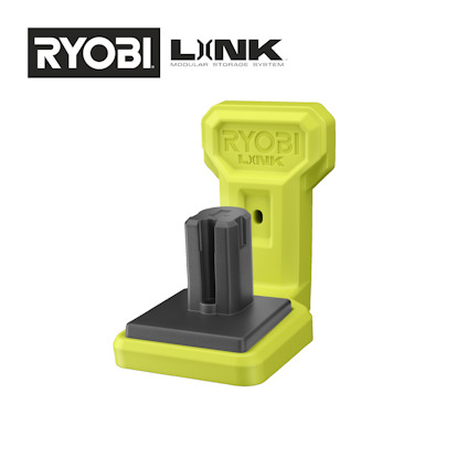 Grön och svart verktygshållare med text "RYOBI LINK".