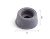 GUMMIBUFFERT 158 GRÅ Ø20X10 MM 5 ST