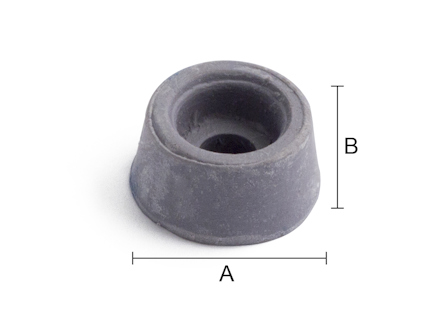 GUMMIBUFFERT 158 GRÅ Ø20X10 MM 5 ST