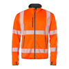 JACKA SOFTSHELL 7721 HI-VIS VARSELORANGE/MARINBLÅ M