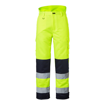 VINTERBYXA 4026 HI-VIS VARSELGUL/MARINBLÅ S
