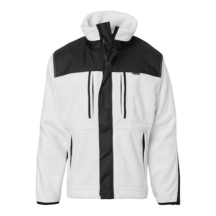 MÅLARFLEECEJACKA 4540 TOP SWEDE VIT/SVART L