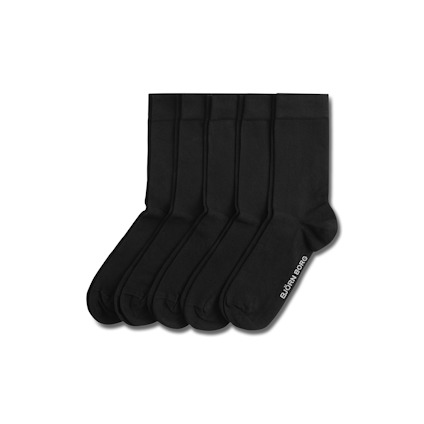 STRUMPOR ESSENTIAL 5-P BJÖRN BORG SVART 41-45