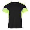 T-SHIRT 210 TOP SWEDE SVART/VARSELGUL 5XL