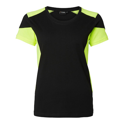 T-SHIRT 211 W TOP SWEDE SVART/VARSELGUL M