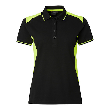 PIKÉ 214 W TOP SWEDE SVART/VARSELGUL XL