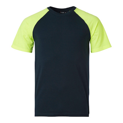T-SHIRT 225 TOP SWEDE MARINBLÅ/VARSELGUL L