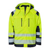 VINTERJACKA 120 HI-VIS VARSELGUL/MARINBLÅ L