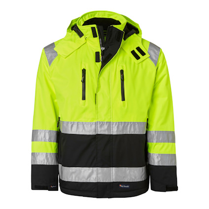 VINTERJACKA 122 HI-VIS VARSELGUL/SVART M