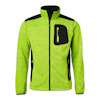 FLEECEJACKA 123 HI-VIS GUL MELERAD/SVART M