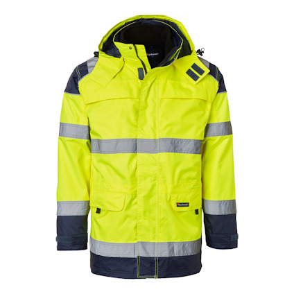 PARKAS 3I1 126 TOP SWEDE VARSELGUL/MARINBLÅ XL