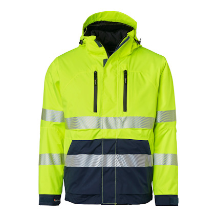 PARKAS 3I1 127 TOP SWEDE VARSELGUL/MARINBLÅ 3XL