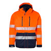 PARKAS 3I1 127 TOP SWEDE VARSELORANGE/MARINBLÅ XS