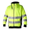HOODTRÖJA 133 HI-VIS TOP SWEDEVARSELGUL/SVART XS