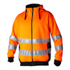 HOODTRÖJA 133 HI-VIS TOP SWEDEVARSELORANGE/SVART L