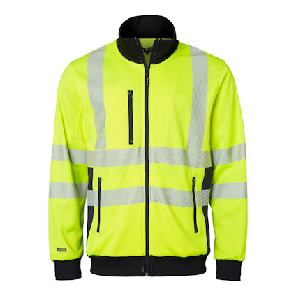 TRÖJA 1529 HI-VIS TOP SWEDE VARSELGUL/MARINBLÅ L