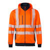 TRÖJA 1729 HI-VIS TOP SWEDE VARSELORANGE/MARINBLÅ L