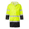 REGNROCK 181 HI-VIS TOP SWEDE VARSELGUL/SVART XS