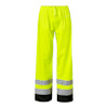 REGNBYXA 182 HI-VIS TOP SWEDE VARSELGUL/SVART M