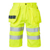 SHORTS 195 CRAFTSMEN HI-VIS TOP SWEDE VARSELGUL C48