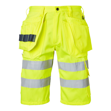 SHORTS 195 CRAFTSMEN HI-VIS TOP SWEDE VARSELGUL C48