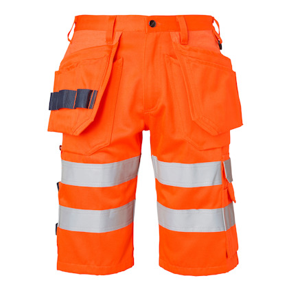 SHORTS 195 CRAFTSMEN HI-VIS TOP SWEDE VARSELORANGE C48