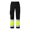 BYXA 2070 HI-VIS TOP SWEDE SVART/VARSELGUL D116