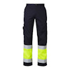 BYXA 2070 HI-VIS TOP SWEDE MARINBLÅ/VARSELGUL D108
