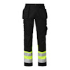 BYXA 2171 CRAFTMEN HI-VIS SVART/VARSELGUL C154