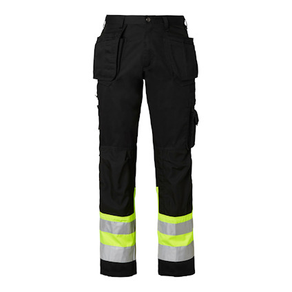 BYXA 2171 CRAFTMEN HI-VIS SVART/VARSELGUL C154