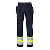 BYXA 2171 CRAFTMEN HI-VIS MARINBLÅ/VARSELGUL D116