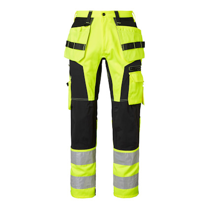 BYXA 236 CRAFTSMEN HI-VIS VARSELGUL/SVART C156