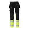 BYXA 312 CRAFTSMEN HI-VIS SVART/VARSELGUL C146