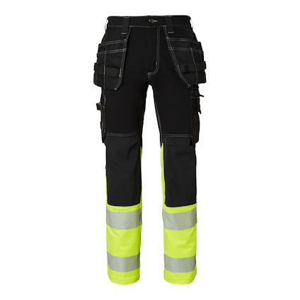 BYXA 312 CRAFTSMEN HI-VIS SVART/VARSELGUL C146