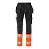 BYXA 312 CRAFTSMEN HI-VIS SVART/VARSELORANGE C52