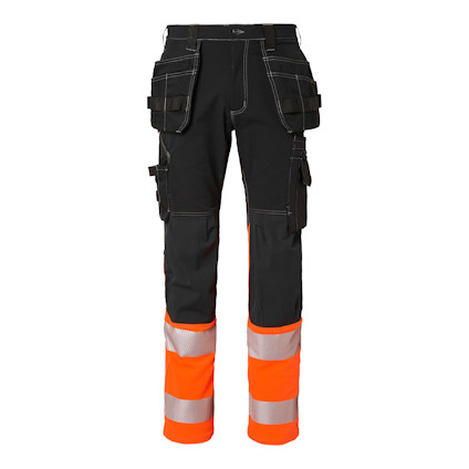 BYXA 312 CRAFTSMEN HI-VIS SVART/VARSELORANGE C52