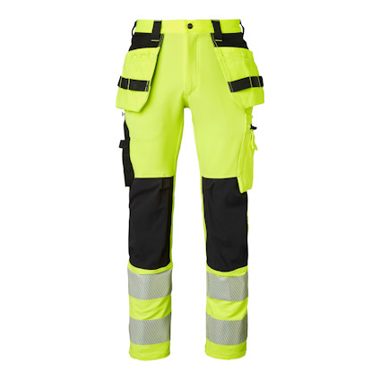 BYXA 313 CRAFTSMEN HI-VIS VARSELGUL/SVART C148