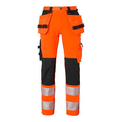 BYXA 313 CRAFTSMEN HI-VIS VARSELORANGE/SVART C154