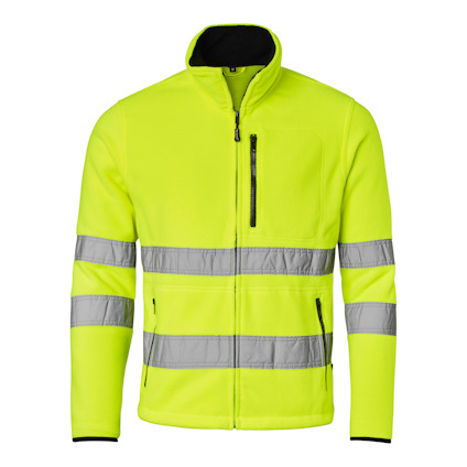 FLEECEJACKA 4642 HI-VIS TOP SWEDE VARSELGUL M