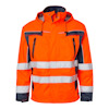 SKALJACKA 5217 HI-VIS VARSELORANGE/MARINBLÅ 4XL