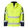VINTERJACKA 5317 HI-VIS VARSELGUL/MARINBLÅ 4XL