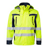 SKALJACKA 5217 HI-VIS VARSELGUL/MARINBLÅ S
