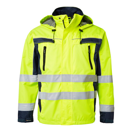 SKALJACKA 5217 HI-VIS VARSELGUL/MARINBLÅ S