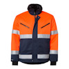 VINTERVARSELJACKA 5616 HI-VIS VARSELORANGE/MARINBLÅ S